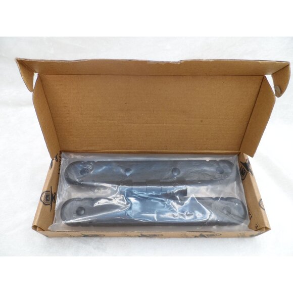 Lynn Cove Foundry Cast Aluminum Bi-Folding Shutter Hinges Pair Flat Black 2 3/4" - Picture 4 of 5